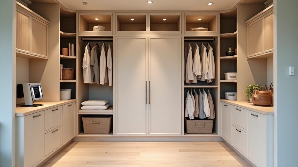 Beautifully organized home storage space with labeled systems